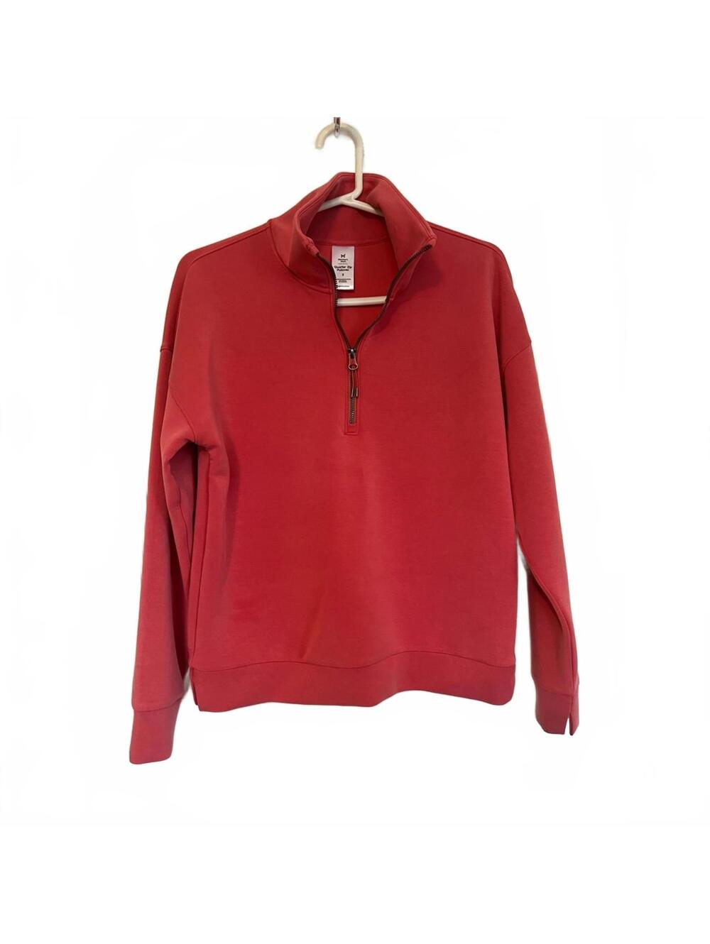 Coral Sweatsuit Athleisure Quarter-zip and Pants (2 piece set)